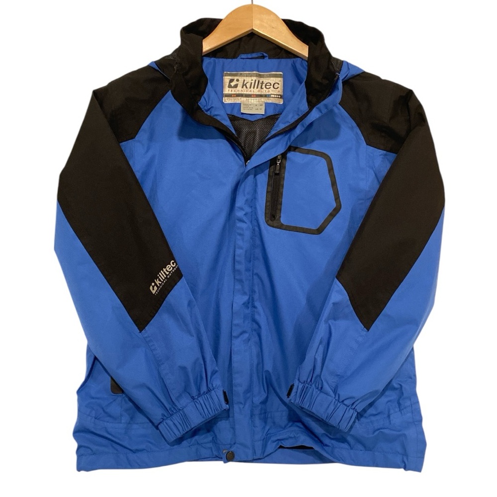 KillTec Boys Blue Black Windbreaker Jacket - Size 12 - EC